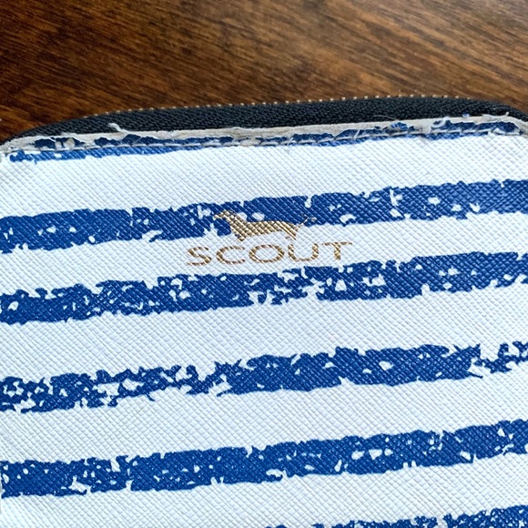 Scout Blue and White Striped Wallet - Picture 3 of 9